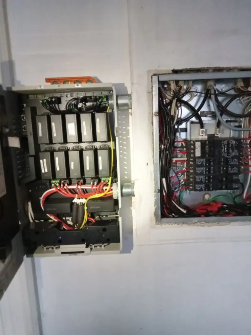 Electrical panel upgrade completed for Security Camera Wiring in Plymouth